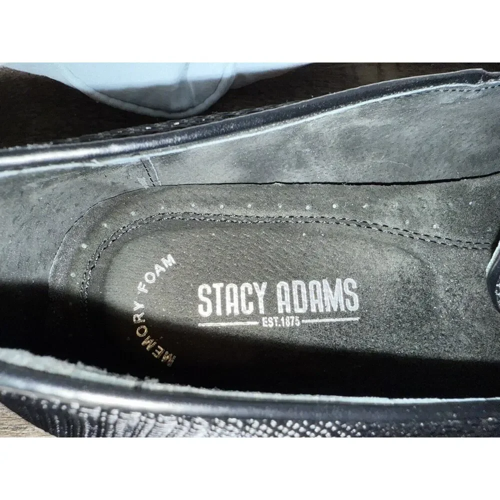 Stacy Adams Tazewell Black Tassel Loafers Men’s Size 10M Dress Shoes
